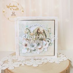 Kartka na chrzest z króliczkiem "Baby Bunny 2"