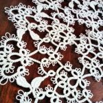 Serwetka   frywolitka czółenkowa 30cm - Kunsthandwerk , occhi , tatting ,
