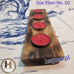 Świecznik buk żywica lekki Sue Ellen No. 10