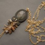 wisiorek sutasz z labradorytem i agatami - 