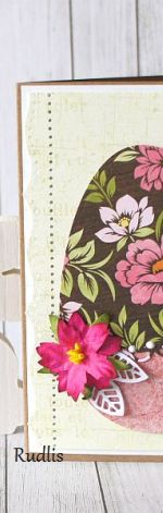 Kolorowe jajko - kartka wielkanocna