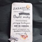 Zawieszka Zasady naszej kuchni - 