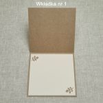 Kartka ślubna w pudełku, drewno, kraft GW1MP3 - wkładka na życzenia nr 1