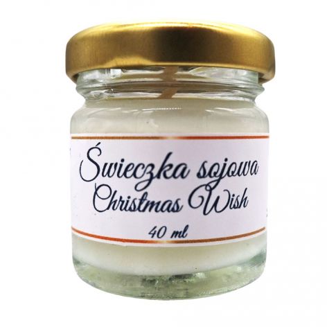 Świeczka Sojowa Christmas Wish 40 ml – Ręcznie Robiona