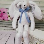 Królik z miękkiego minky - Miękki królik