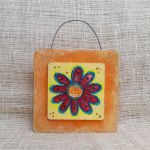 Obrazek na drewnie -  Flower Melody - 3