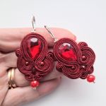 Bordo kolczyki sutasz - 