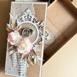 099,Kartka na ślub w eco z obrączkami