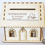 Domek PUDEŁKO box skrzynka na koperty życzeni - drewniana dekoracja