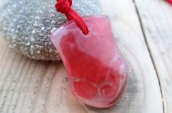 Wisiorek z żywicy - MORNING RASPBERRY