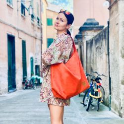 Torba worek Mili Chic MC7 - miedziana pomarańcza 