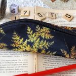 Piórnik/kosmetyczka: jesienne paprocie - 