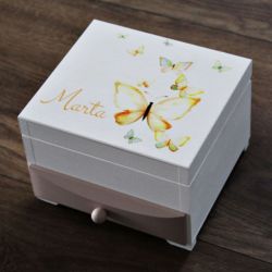 Szkatułka na biżuterię - Motylki Prezent