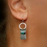 Chryzo-rustyki - wiszące srebrne kolczyki