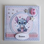 Personalizowana kartka na urodziny Stich - Kartka na urodziny