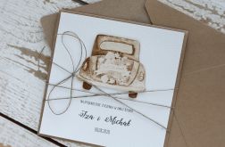 Kartka ślubna z kopertą - życzenia i personalizacja 1g