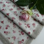 Bieżnik róże bordowe - Tekstylia stołowe