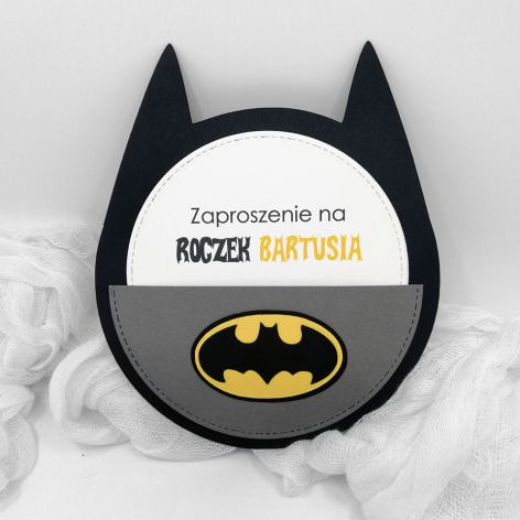 Zaproszenie na roczek Batman ZUD 012