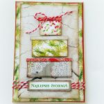 Kartka świąteczna - stosik prezentów - kartka z prezentami na święta