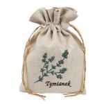 Lniany Woreczek Na Tymianek – Naturalne Przechowywanie Ziół - 