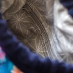 Plecak worek Raspberi – unikatowy plecak z weluru w kwiatowy wzór | Handmade z Łodzi - 