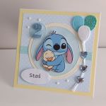 Kartka na urodziny roczek Stitch z personalizacją - Kartka na urodziny roczek Stitch z personalizacją