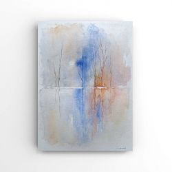 Pejzaż-praca formatu 32/24 cm .