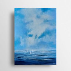 Dzień nad morzem -obraz akrylowy formatu 60/80 cm 
