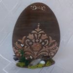 Ozdoba wielkanocna - stojące jajo - Dekoracja świąteczna stojące jajo
