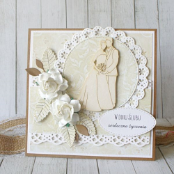 Kartka ślubna w pudełku - rustykalna Natura.4