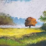 Pejzaż 47-praca formatu 18/24 cm.  - 