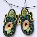Sunflowers kolczyki sutasz - 