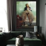 Kate Moss - dekoracje - Obraz na drewnianych listwach i sznurku