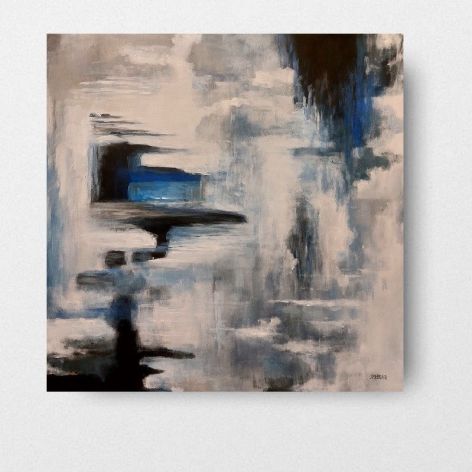 Abstrakcja-obraz akrylowy formatu 100x100 cm 