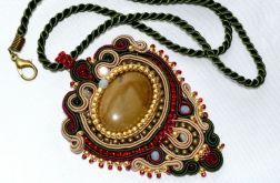 wisior sutasz jaspis picasso, styl indyjski