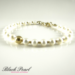 Pearls in Gold - bransoletka