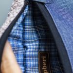 Nerka handmade z cienkiego jeansu unikatowa saszetka Raspberi - 