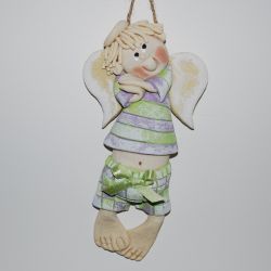 Grzesiu to ja - aniołek z masy solnej, prezent, dekoracja