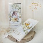 Kartka komunijna pamiątka "BeigeRoses1"GOTOWA - 