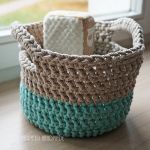 Koszyk - beż + mięta - 