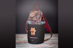 Plecak-tuba pikowany Bebok czarny / Paisley 2