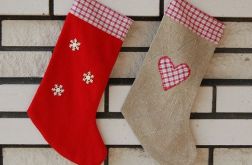 Czerwona skarpeta świąteczna