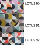 Ławeczka wzorzysta siedzisko LOTUS ławka - Próbnik kolorów lotus