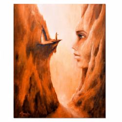 Ad Te, obraz ręcznie malowany, surrealizm, realizm magiczny