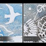 Obraz na płótnie - BŁĘKITNY MEWY MARYNISTYCZNY - 120x80 cm (87101) - BOSKA RIVIERA - NOWOCZESNY OBRAZ NA PŁÓTNIE - 120X80 CM