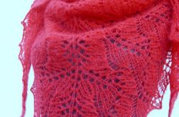 Chusta czerwony puch