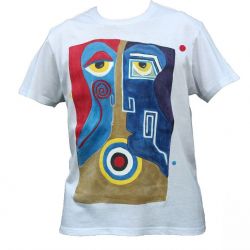 Ręcznie malowany t-shirt - "W_love_M"