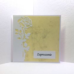 Zaproszenie z różą nr 4