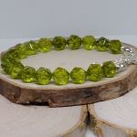 Peridot... Bransoletka z naturalnego peridotu "Bea" - Oryginalna bransoletka z kamieni naturalnych