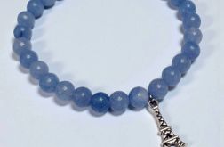 Bransoleta z kamieni akwamarynu - mądrość i odwaga